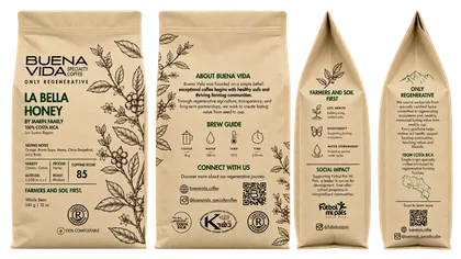 Buena Vida kraft paper packaging collection